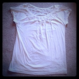 Loft white T shirt size S